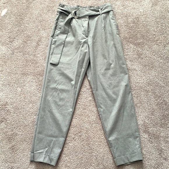 Belted high rise pant grey - Picture 1 of 1